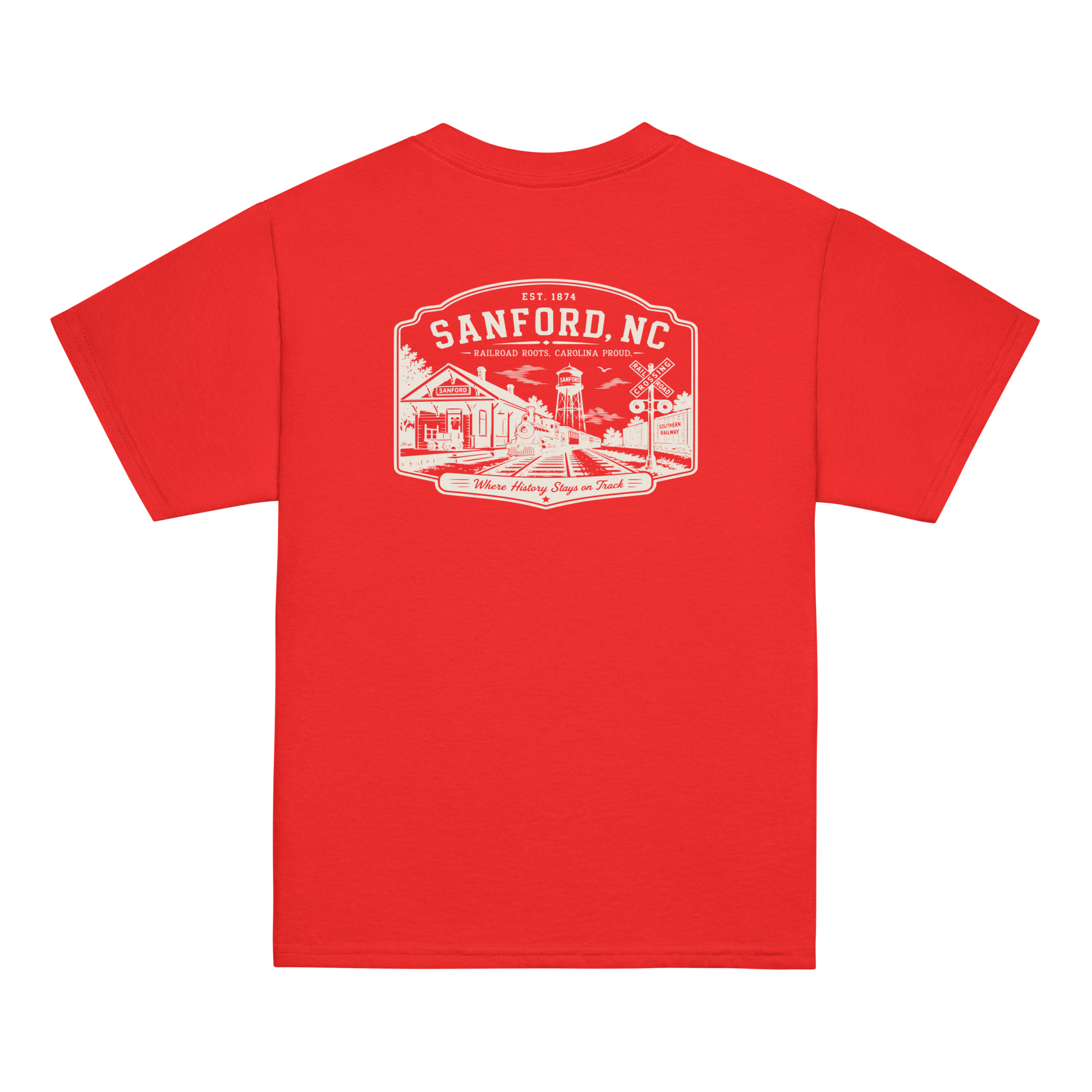 Sanford, NC - Railroad Roots - Youth Classic Tee