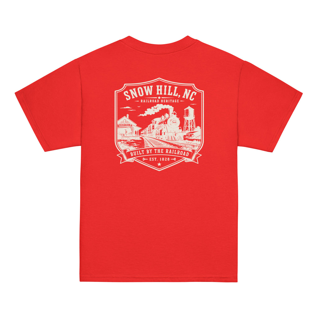 Snow Hill, NC - Built By The Railroad - Youth Classic Tee