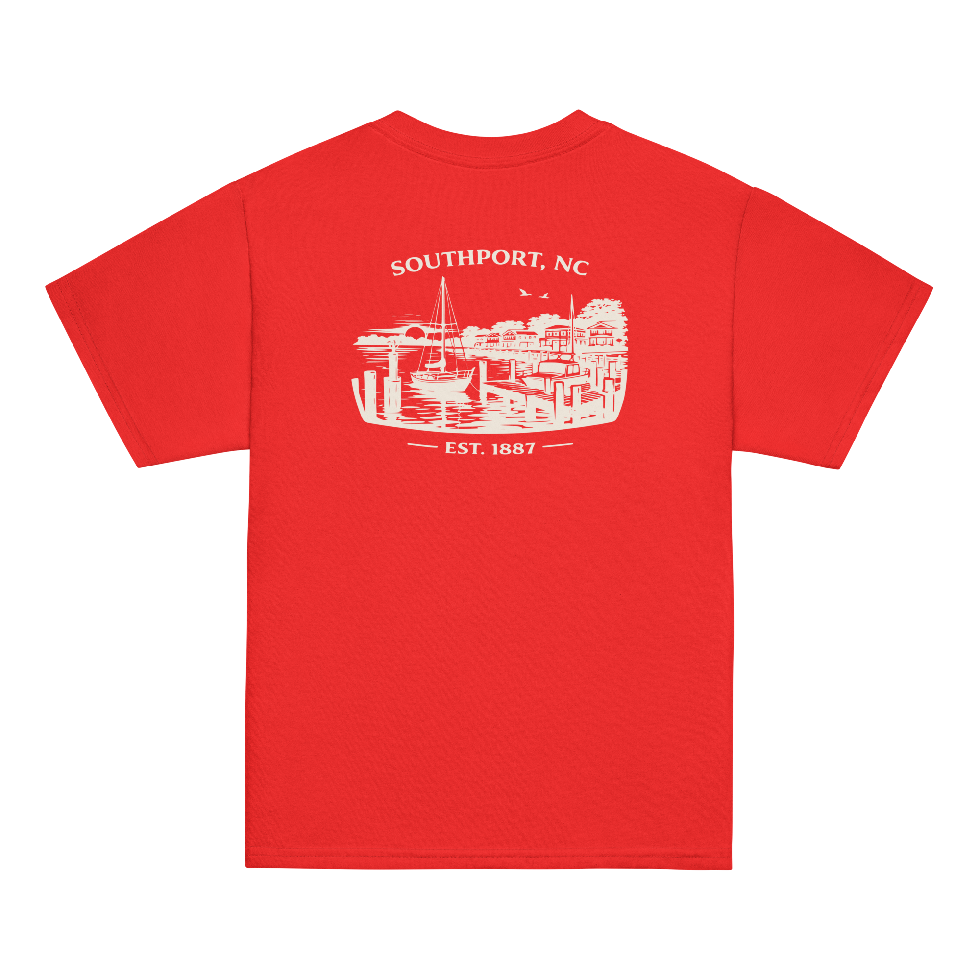 Southport, NC - Waterfront - Youth Classic Tee