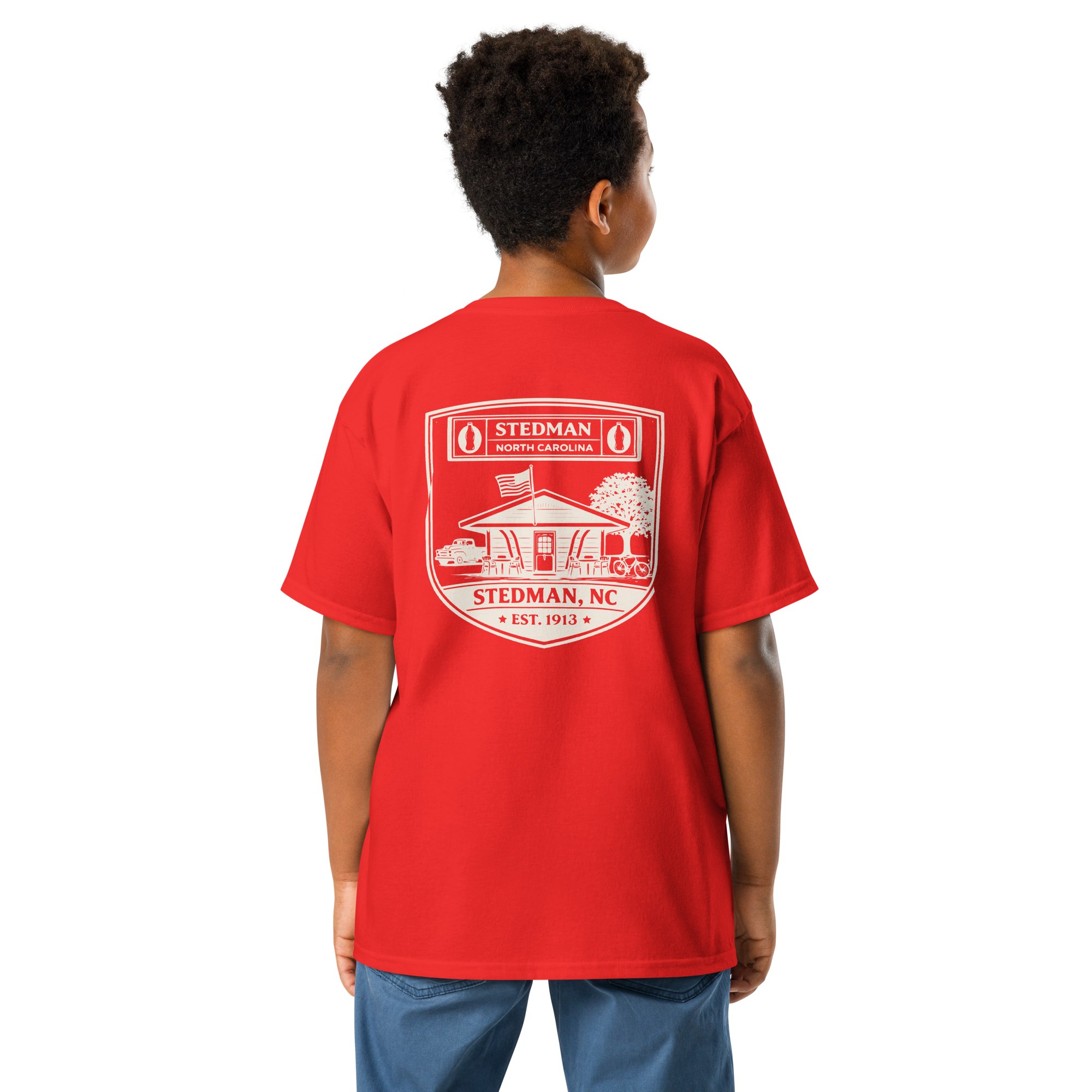 Stedman, NC - Soda Shop Badge - Youth Classic Tee