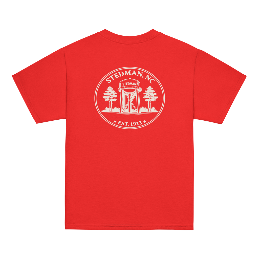 Stedman, NC - Water Tower Round Badge - Youth Classic Tee