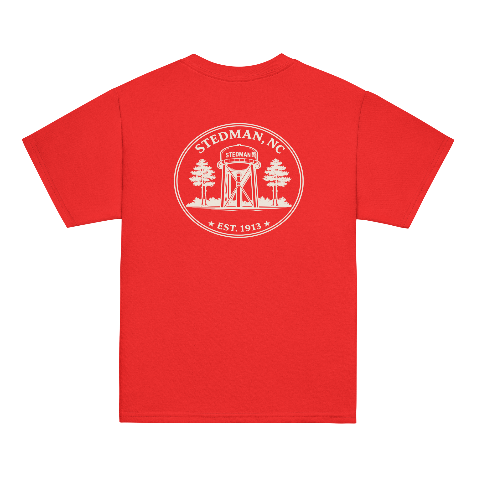 Stedman, NC - Water Tower Round Badge - Youth Classic Tee