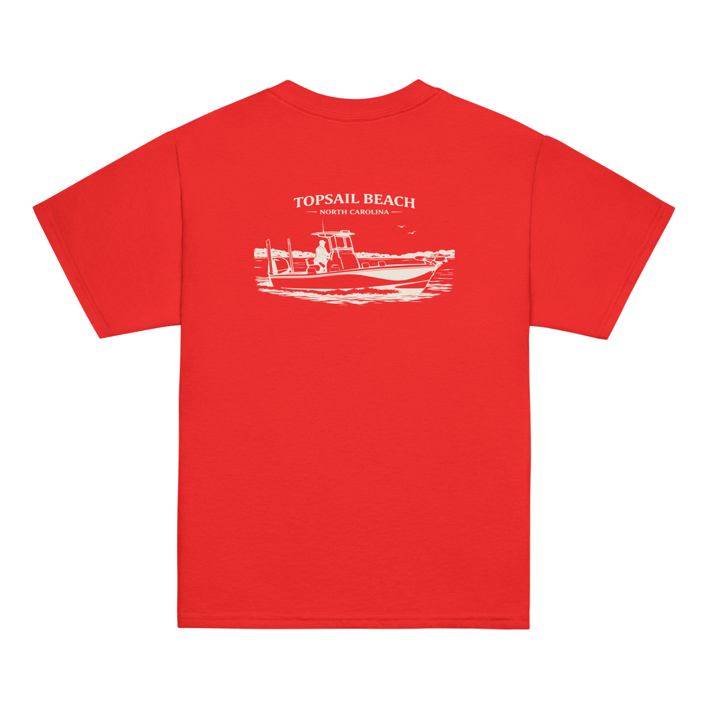 Topsail Beach, NC - Boat Days - Youth Classic Tee