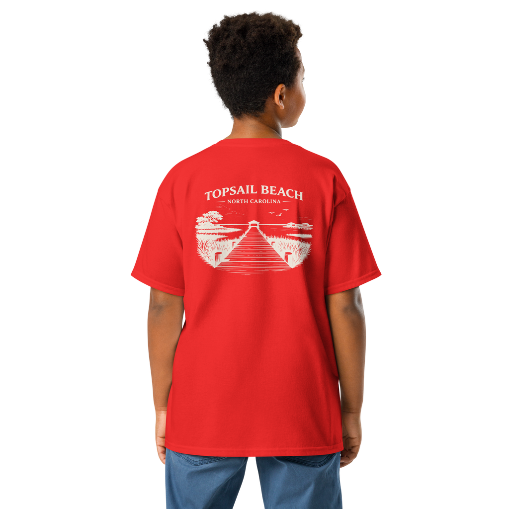 Topsail Beach, NC - On The Dock - Youth Classic Tee
