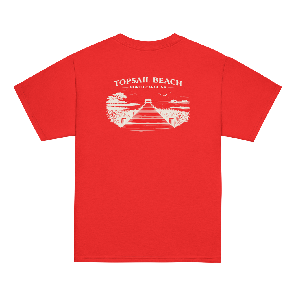 Topsail Beach, NC - On The Dock - Youth Classic Tee