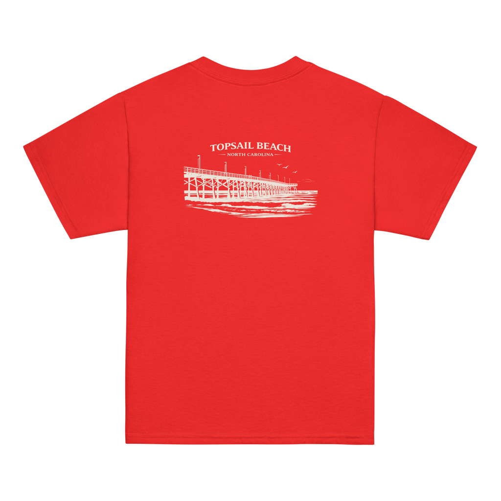 Topsail Beach, NC - Topsail Beach Pier - Youth Classic Tee