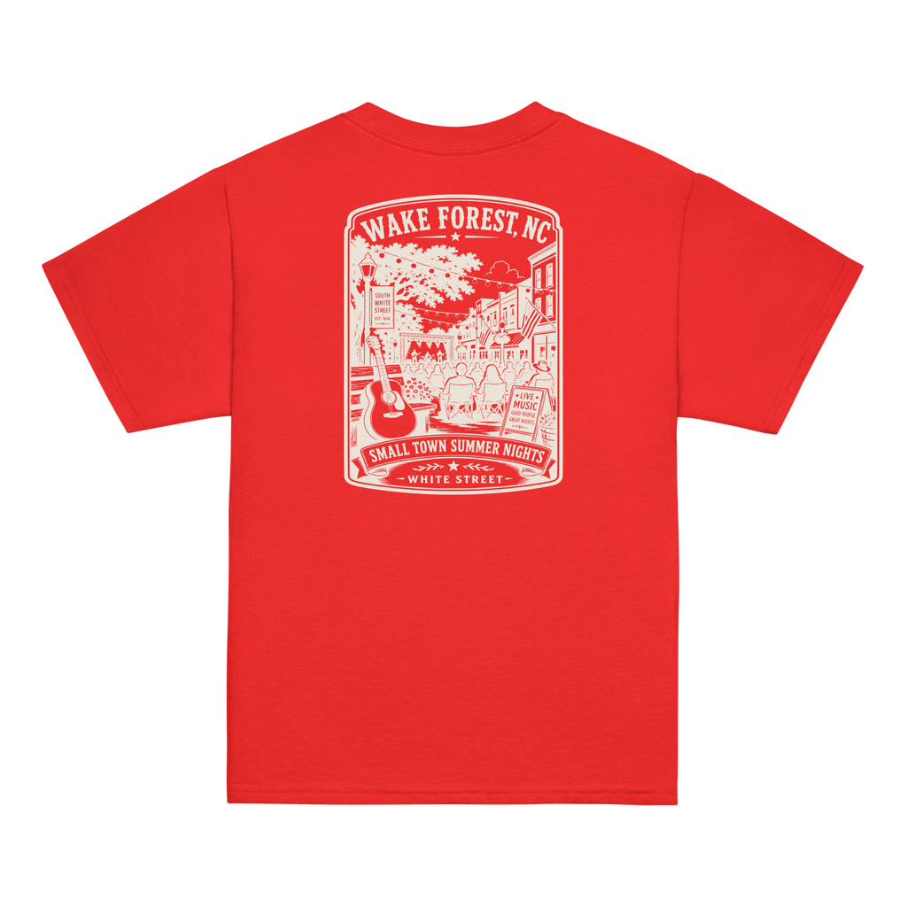 Wake Forest, NC - Small Town Summer Nights - Youth Classic Tee