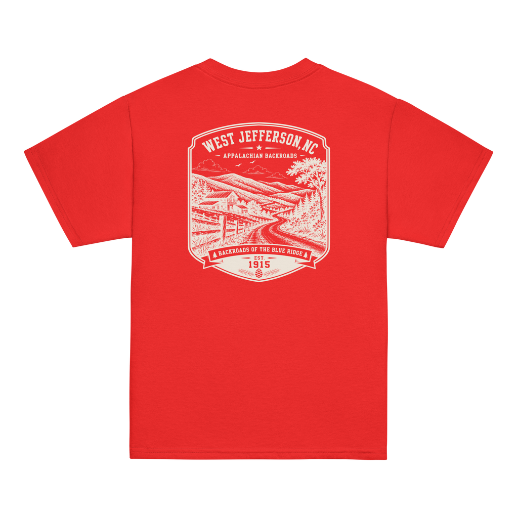 West Jefferson, NC - Appalachian Backroads - Youth Classic Tee