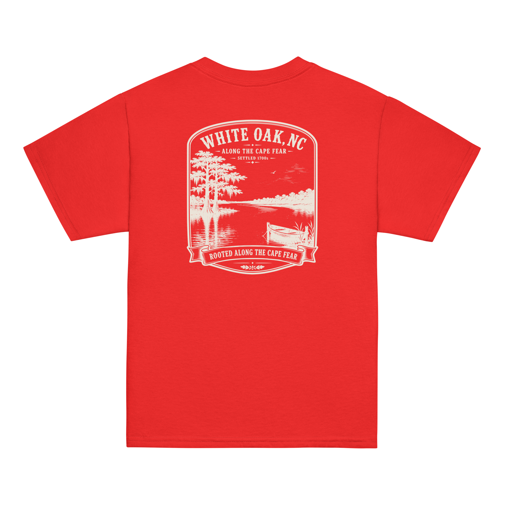 White Oak, NC - Along The River - Youth Classic Tee