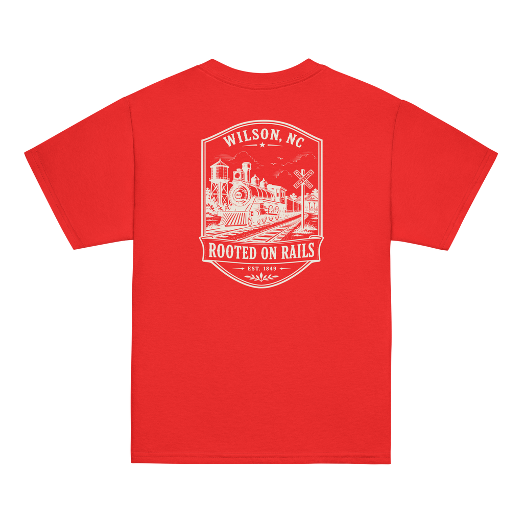 Wilson, NC - Rooted On The Rails - Youth Classic Tee