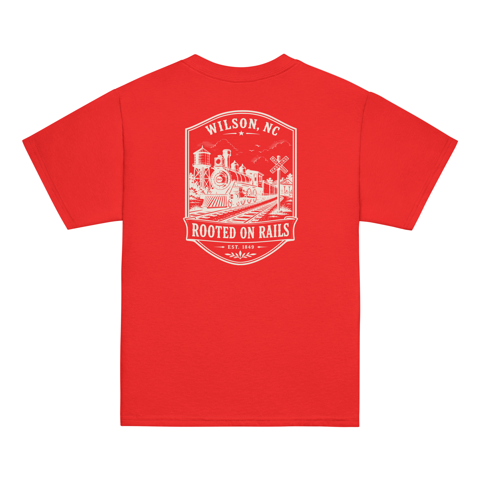 Wilson, NC - Rooted On The Rails - Youth Classic Tee