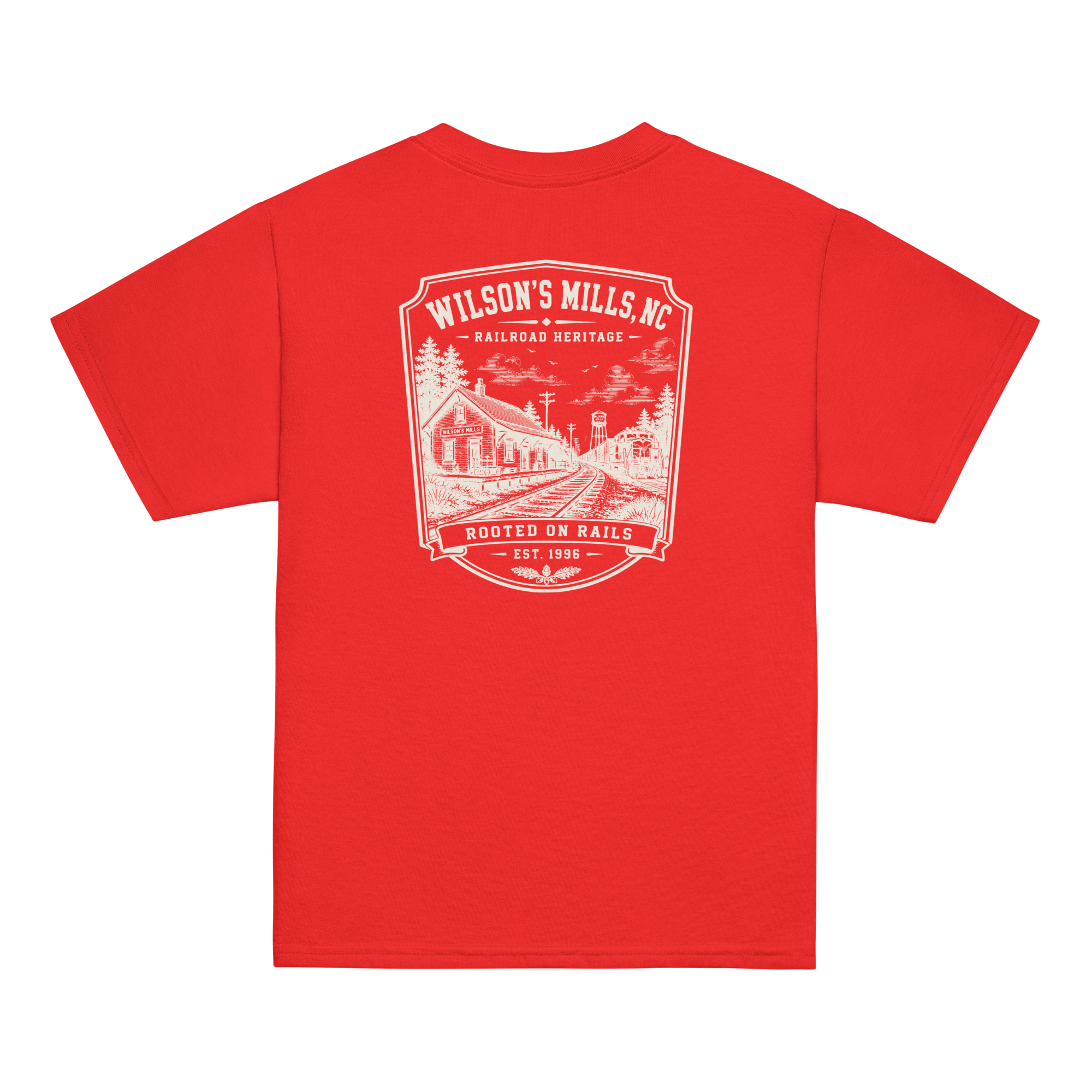 Wilson's Mills, NC - Rooted On Rails - Youth Classic Tee