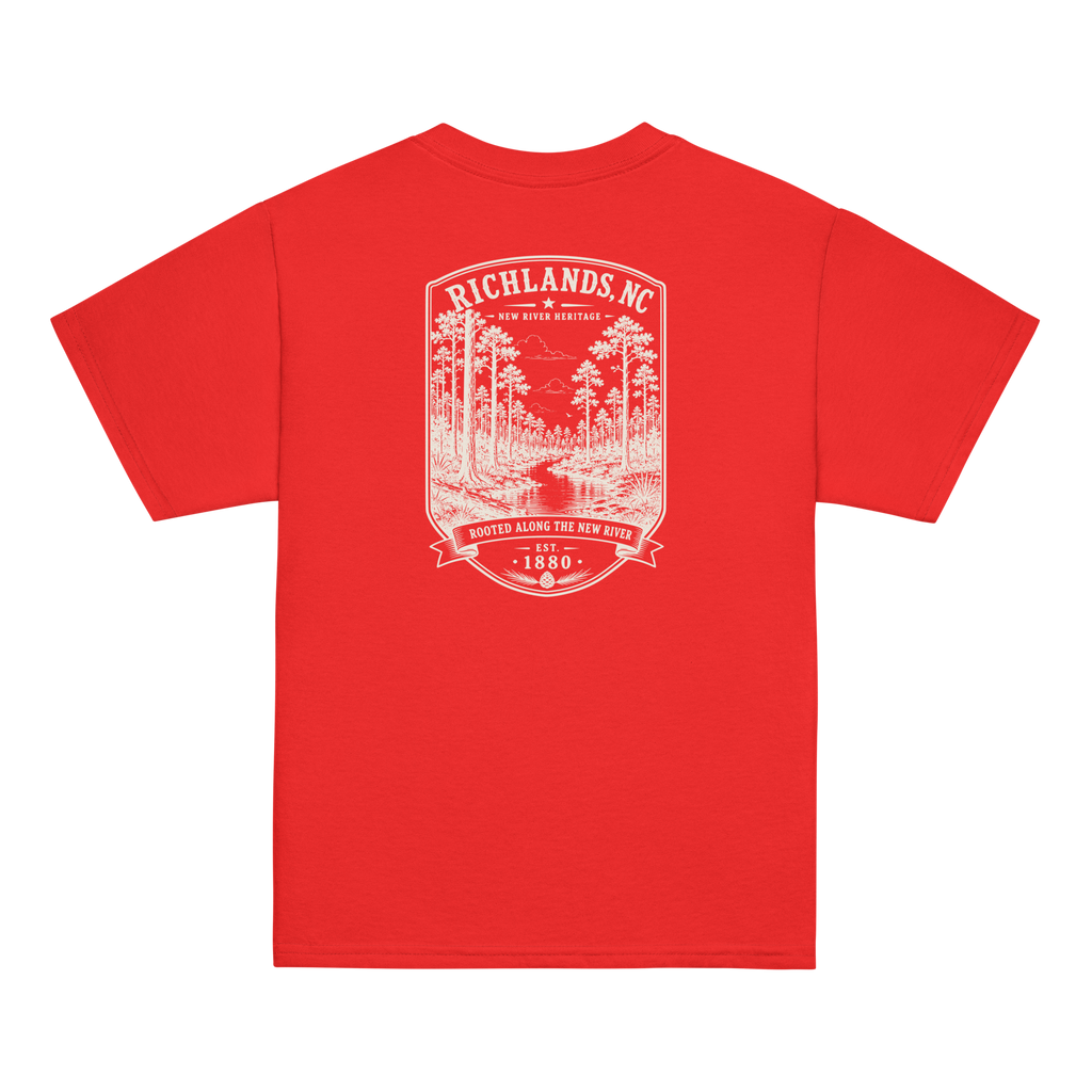 Richlands, NC - Rooted Along The New River - Youth Classic Tee