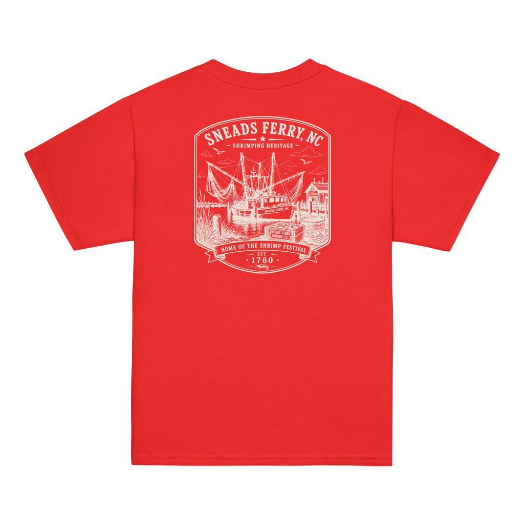 Sneads Ferry, NC - Shrimping Heritage - Youth Classic Tee