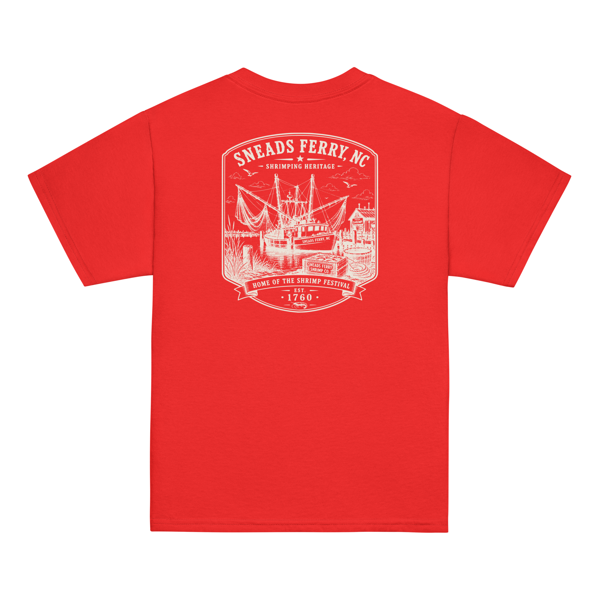 Sneads Ferry, NC - Shrimping Heritage - Youth Classic Tee