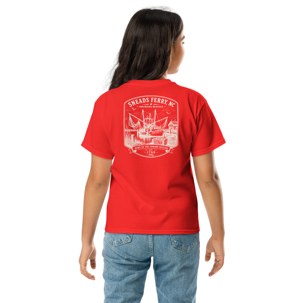 Sneads Ferry, NC - Shrimping Heritage - Youth Classic Tee