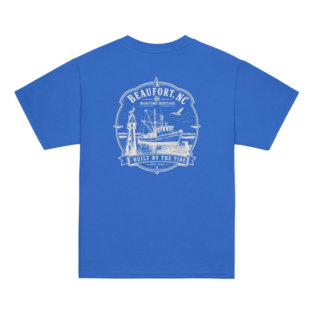 Beaufort, NC - Built By The Tide - Youth Classic Tee