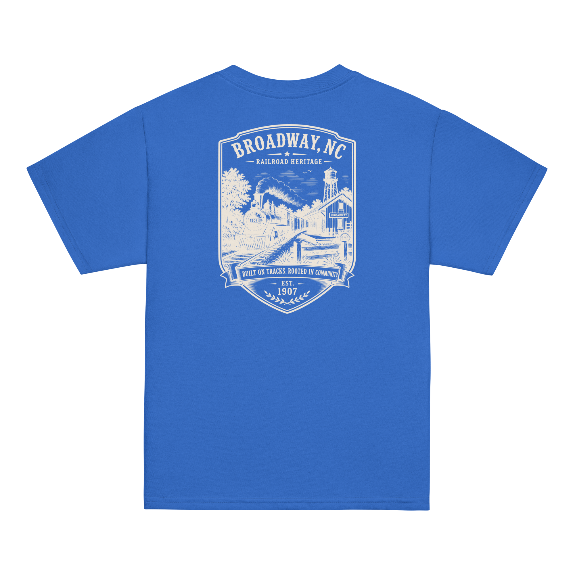 Broadway, NC - Railroad Heritage - Youth Classic Tee