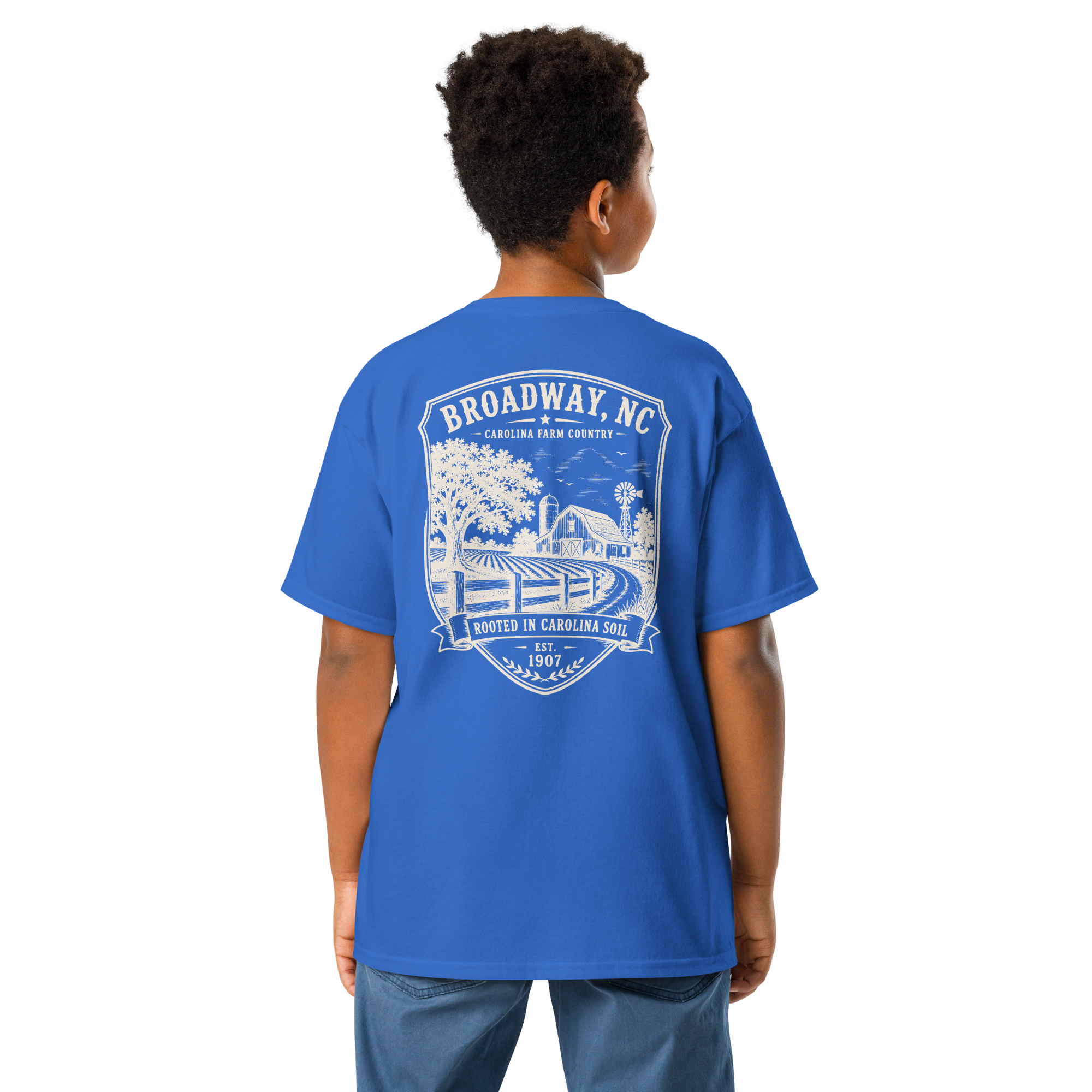 Broadway, NC - Farm Country - Youth Classic Tee