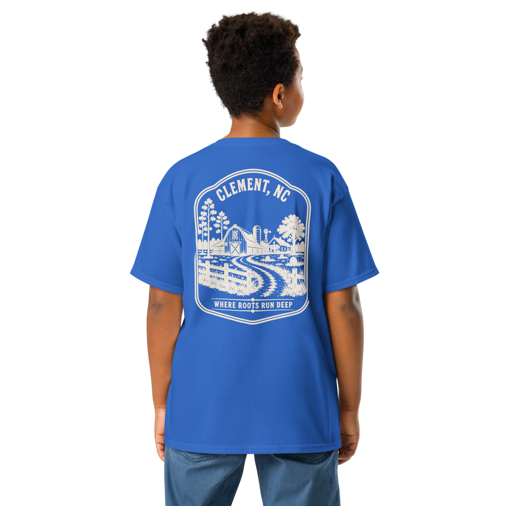 Clement, NC - Farm Roots - Youth Classic Tee
