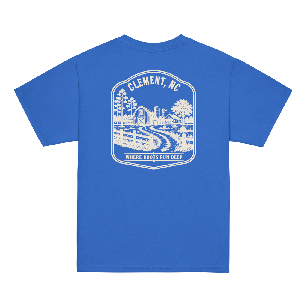 Clement, NC - Farm Roots - Youth Classic Tee