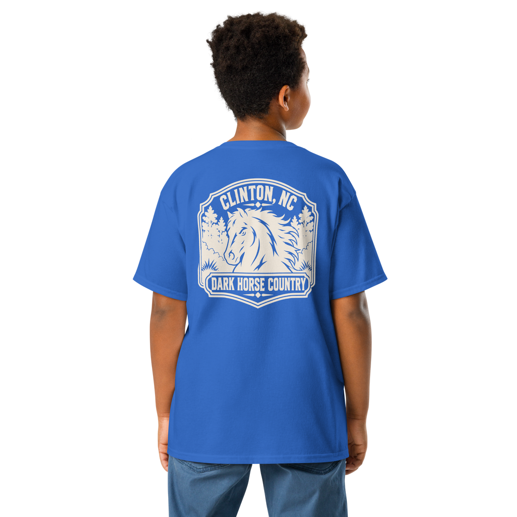 Clinton, NC - Dark Horse Country - Youth Classic Tee