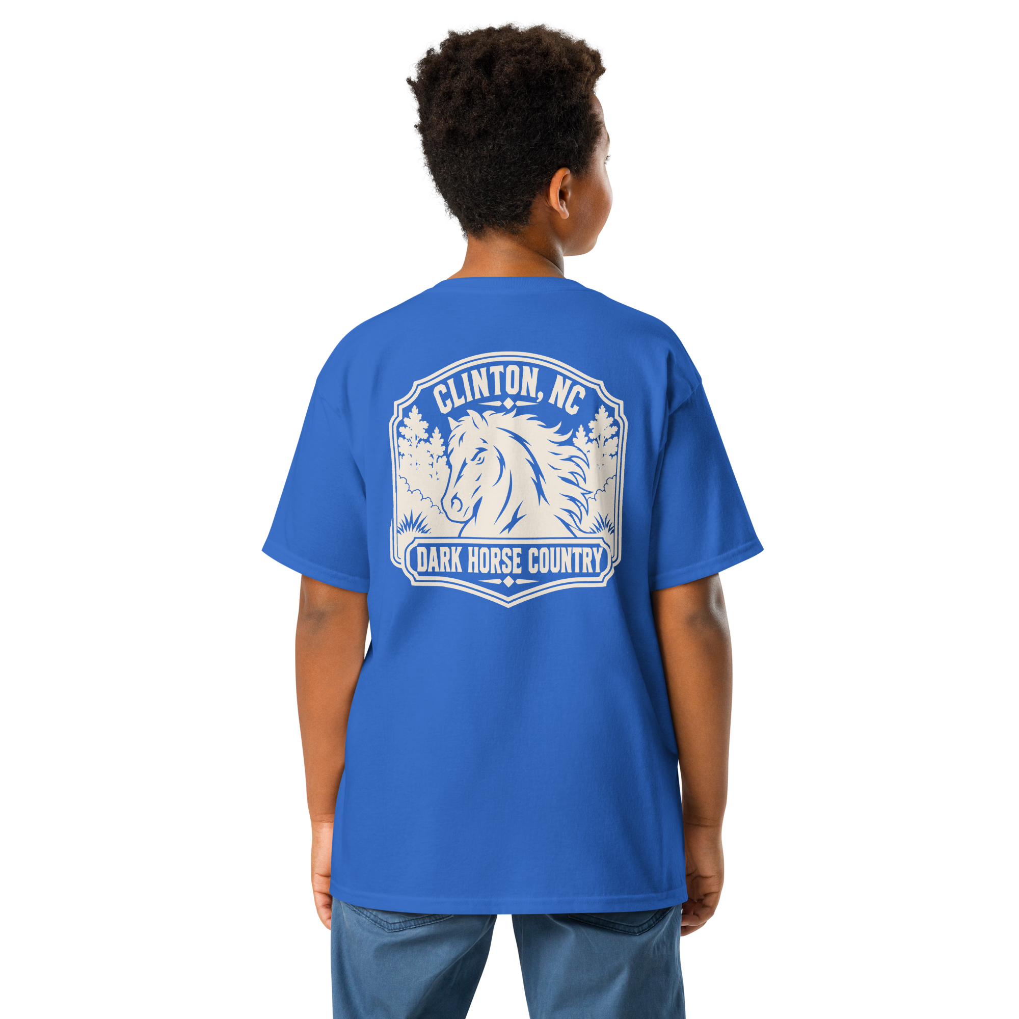 Clinton, NC - Dark Horse Country - Youth Classic Tee