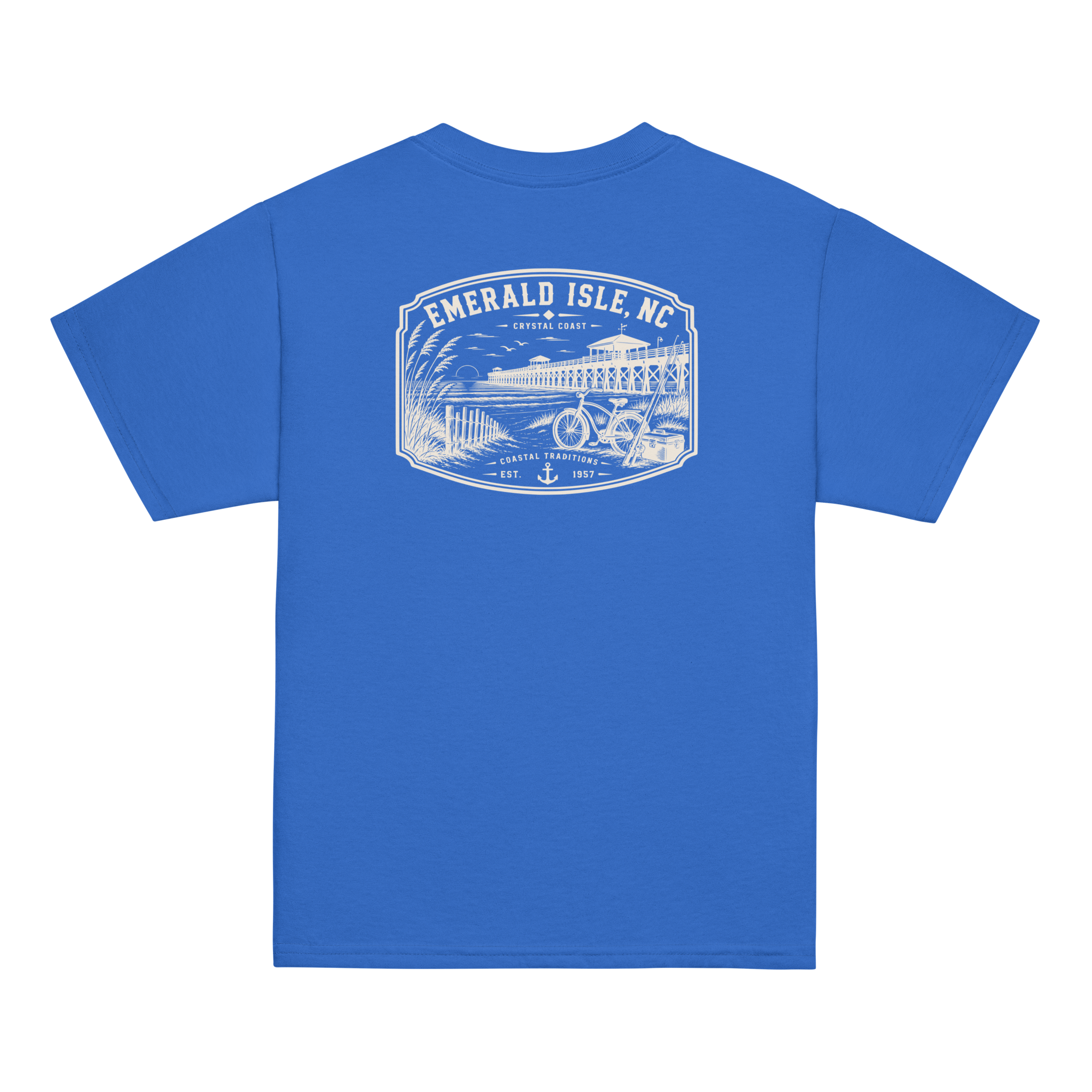 Emerald Isle, NC - Day By The Pier - Youth Classic Tee