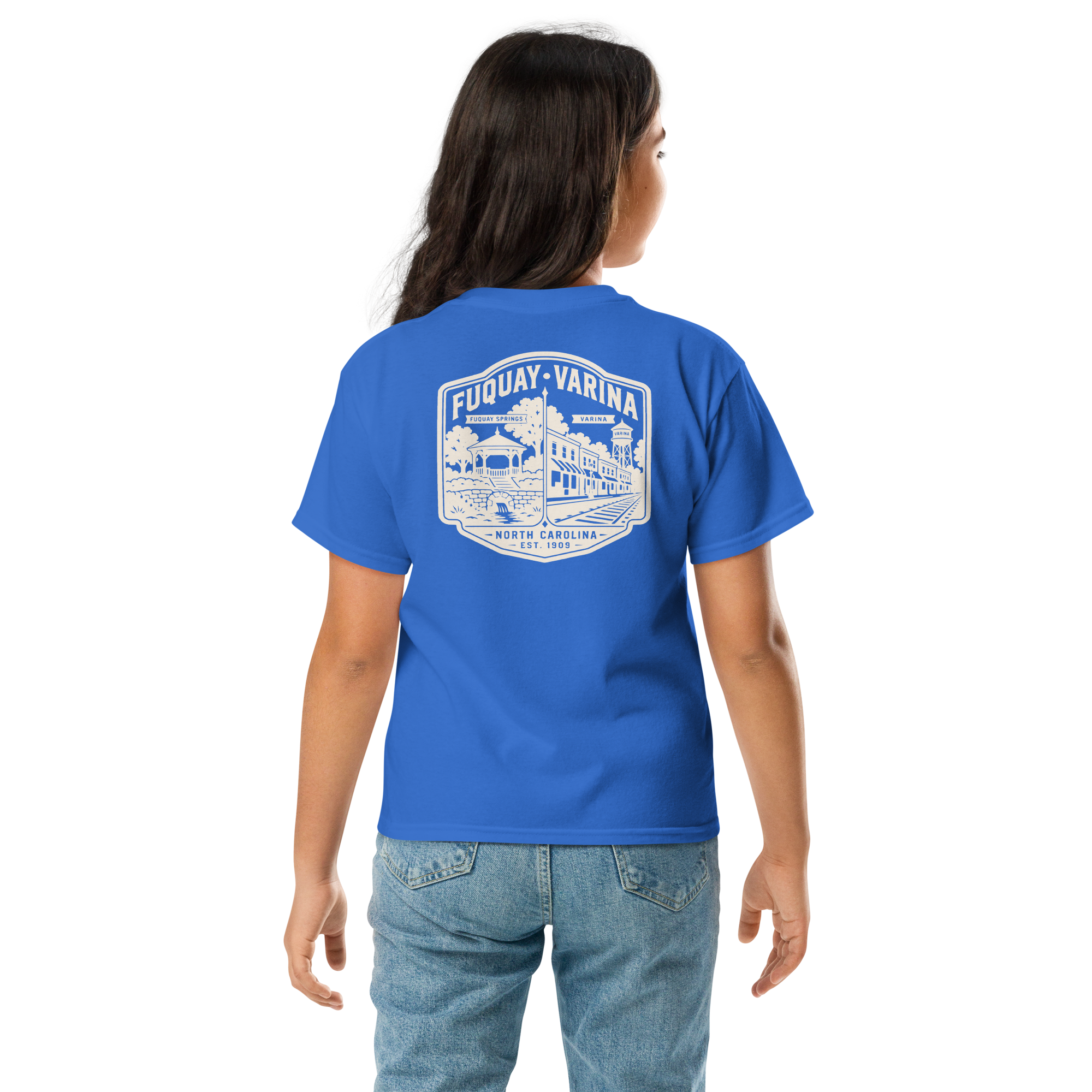 Fuquay Varina, NC - Two Towns - Youth Classic Tee
