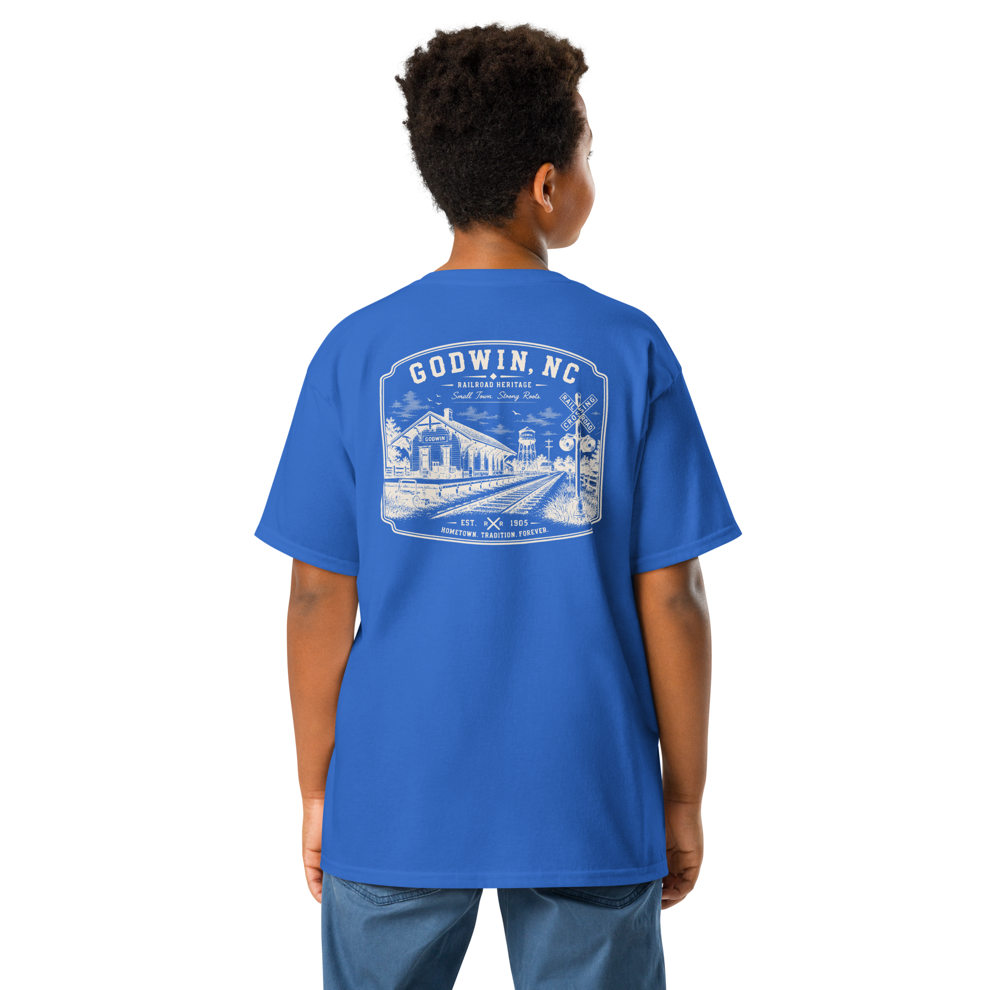 Godwin, NC - Railroad Town - Youth Classic Tee