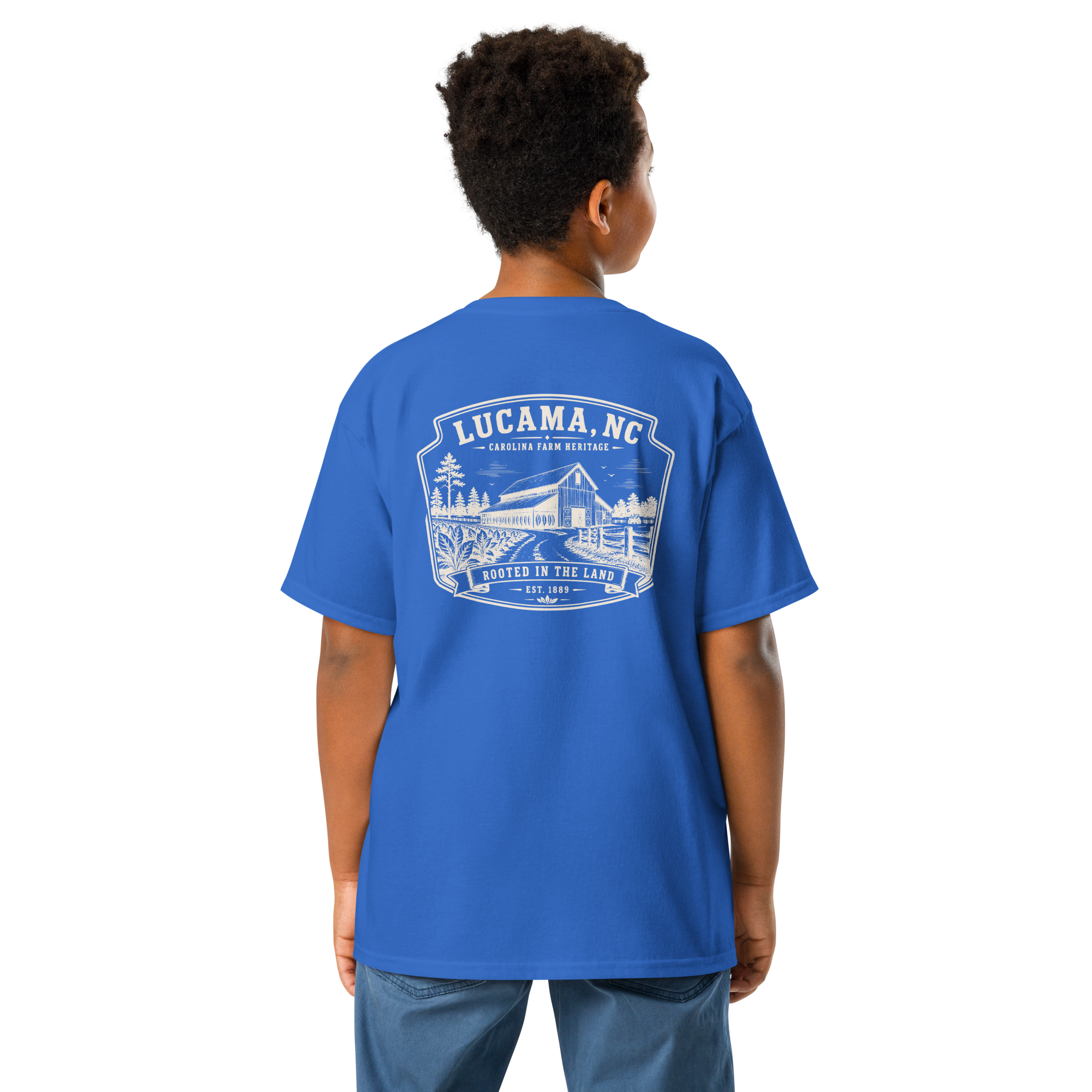 Lucama, NC - Rooted In The Land - Youth Classic Tee