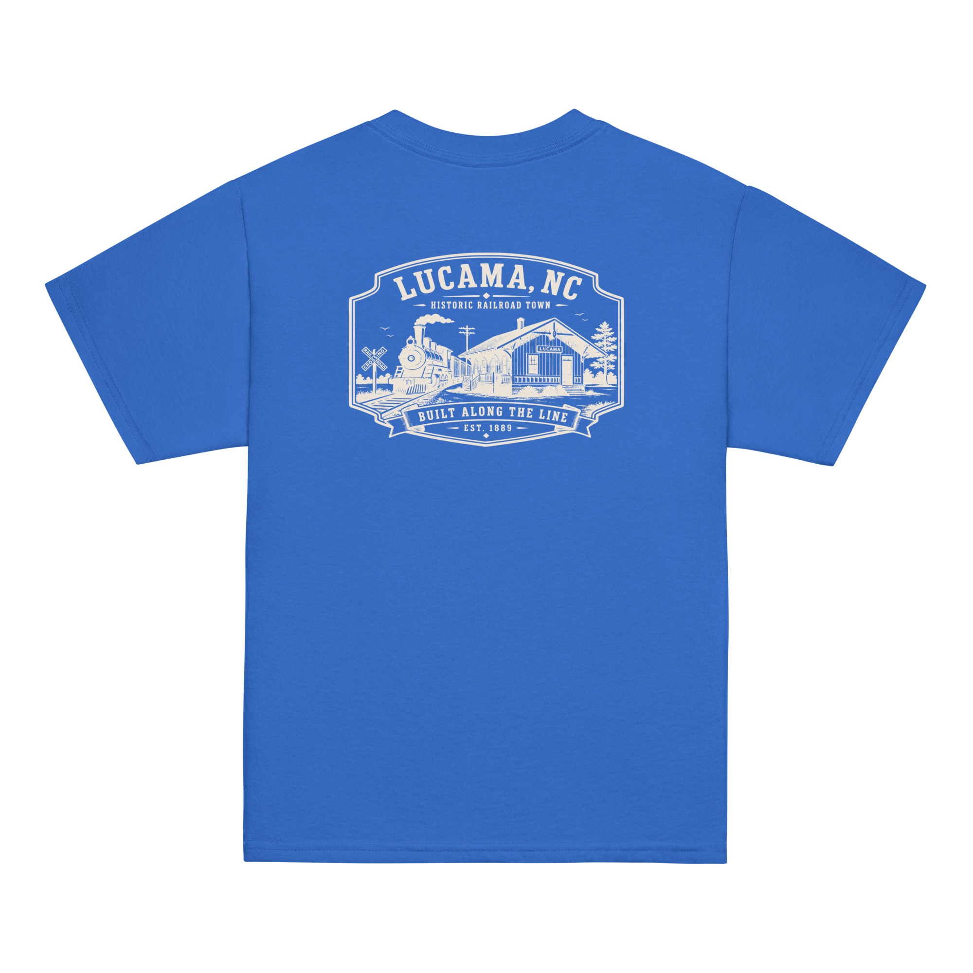 Lucama, NC - Built Along The Line - Youth Classic Tee