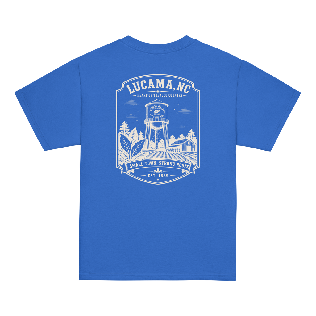 Lucama, NC - Small Town. Strong Roots. - Youth Classic Tee