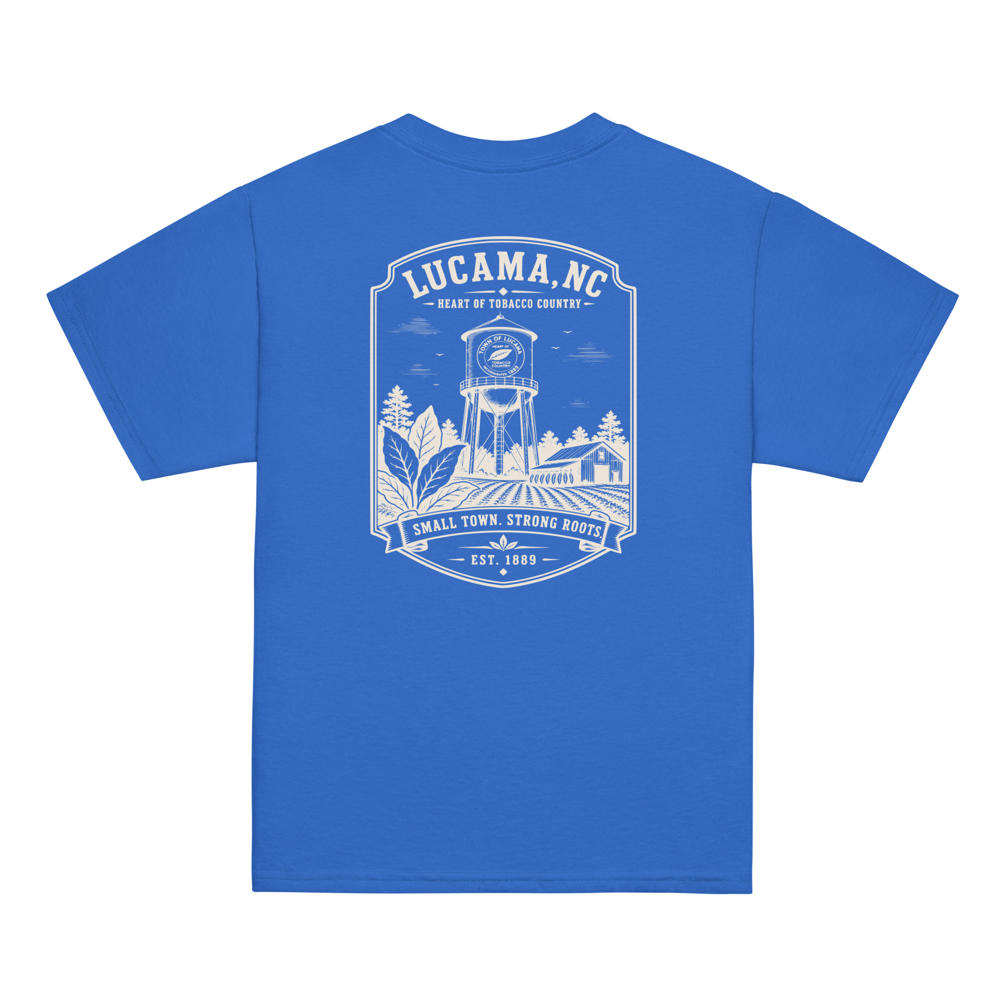 Lucama, NC - Small Town. Strong Roots. - Youth Classic Tee
