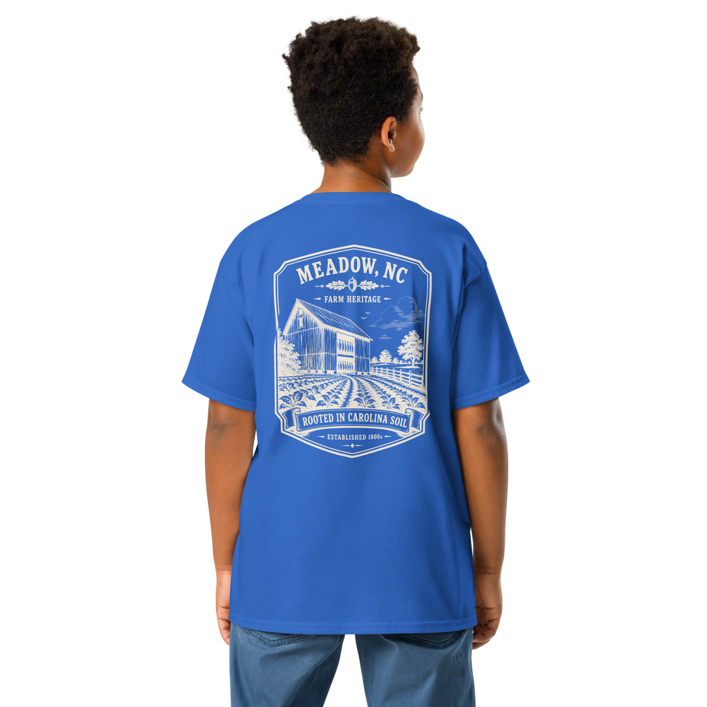 Meadow, NC - Rooted In Carolina - Youth Classic Tee
