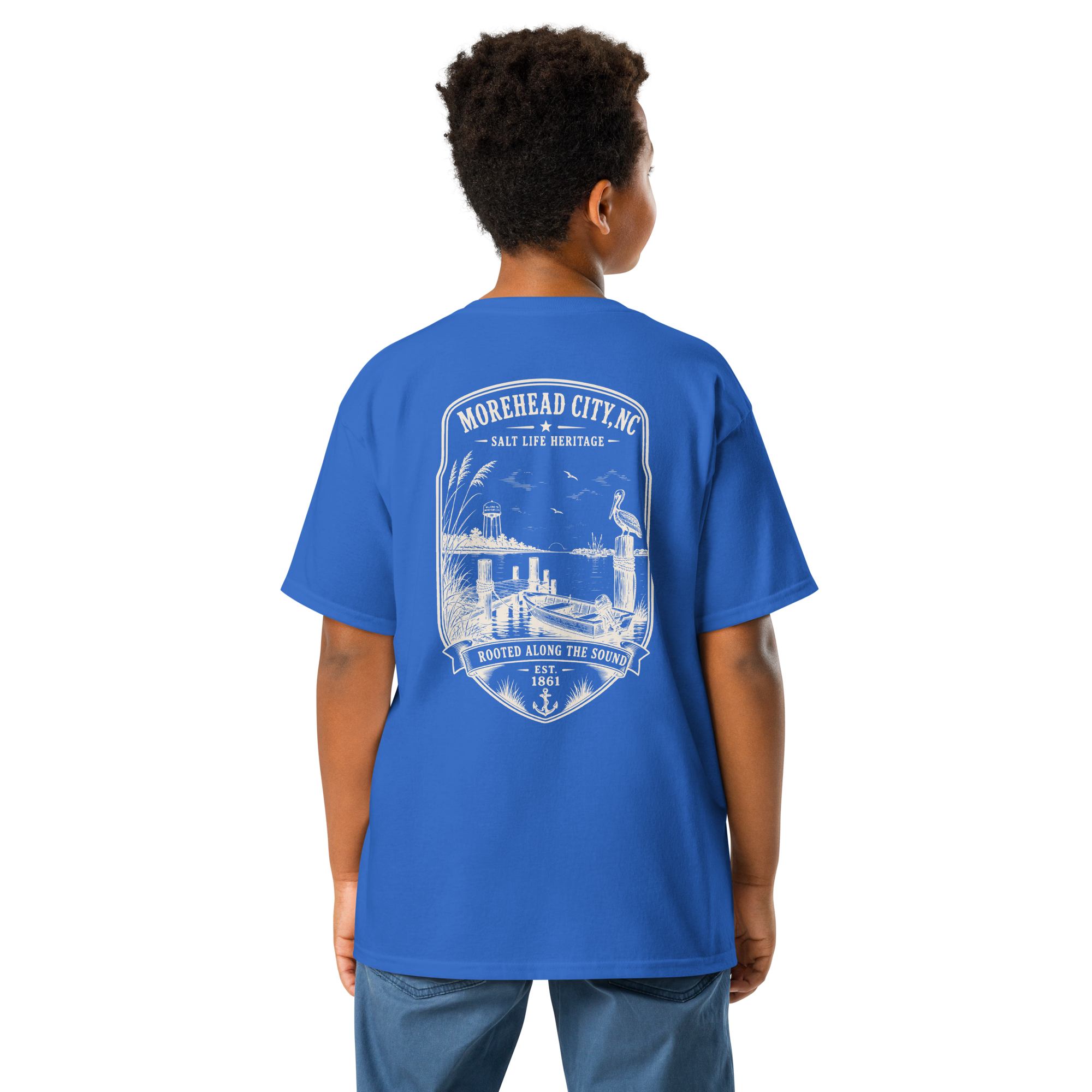 Morehead City, NC - Rooted Along The Sound- Youth Classic Tee