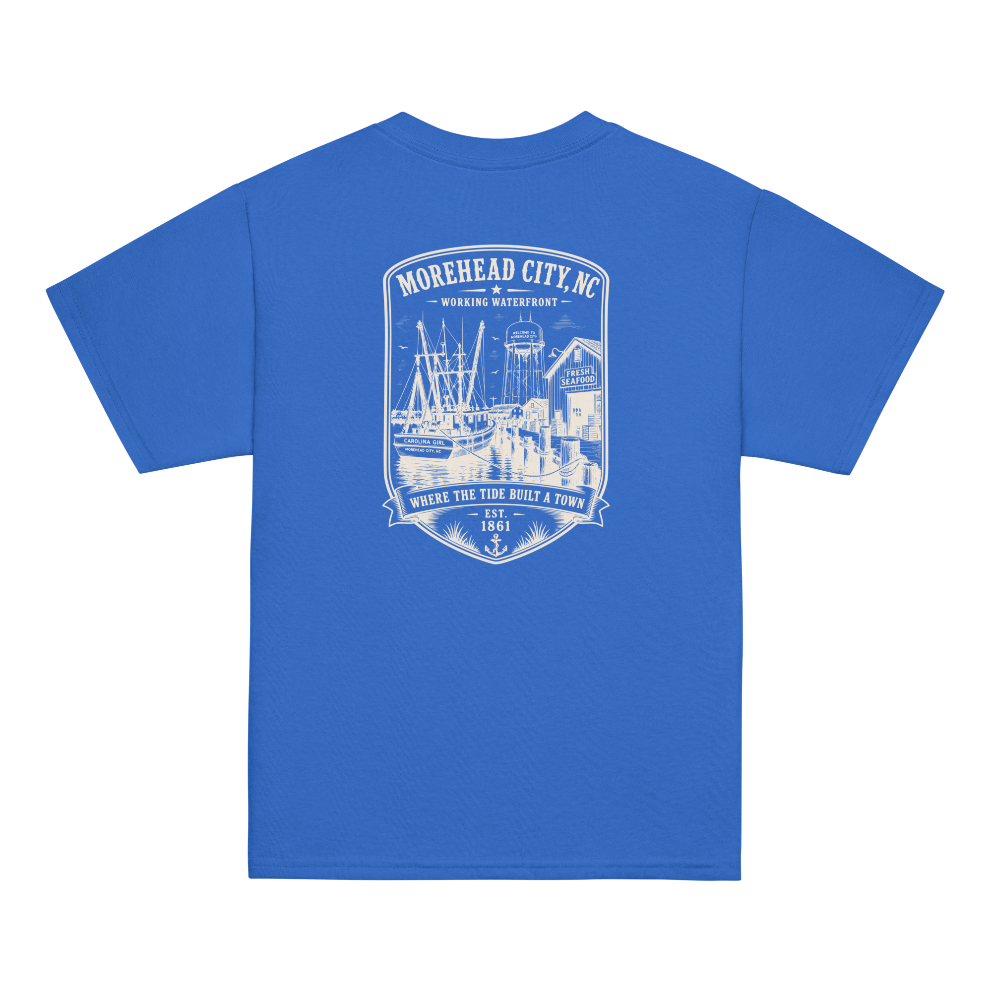 Morehead City, NC - Historic Waterfront - Youth Classic Tee