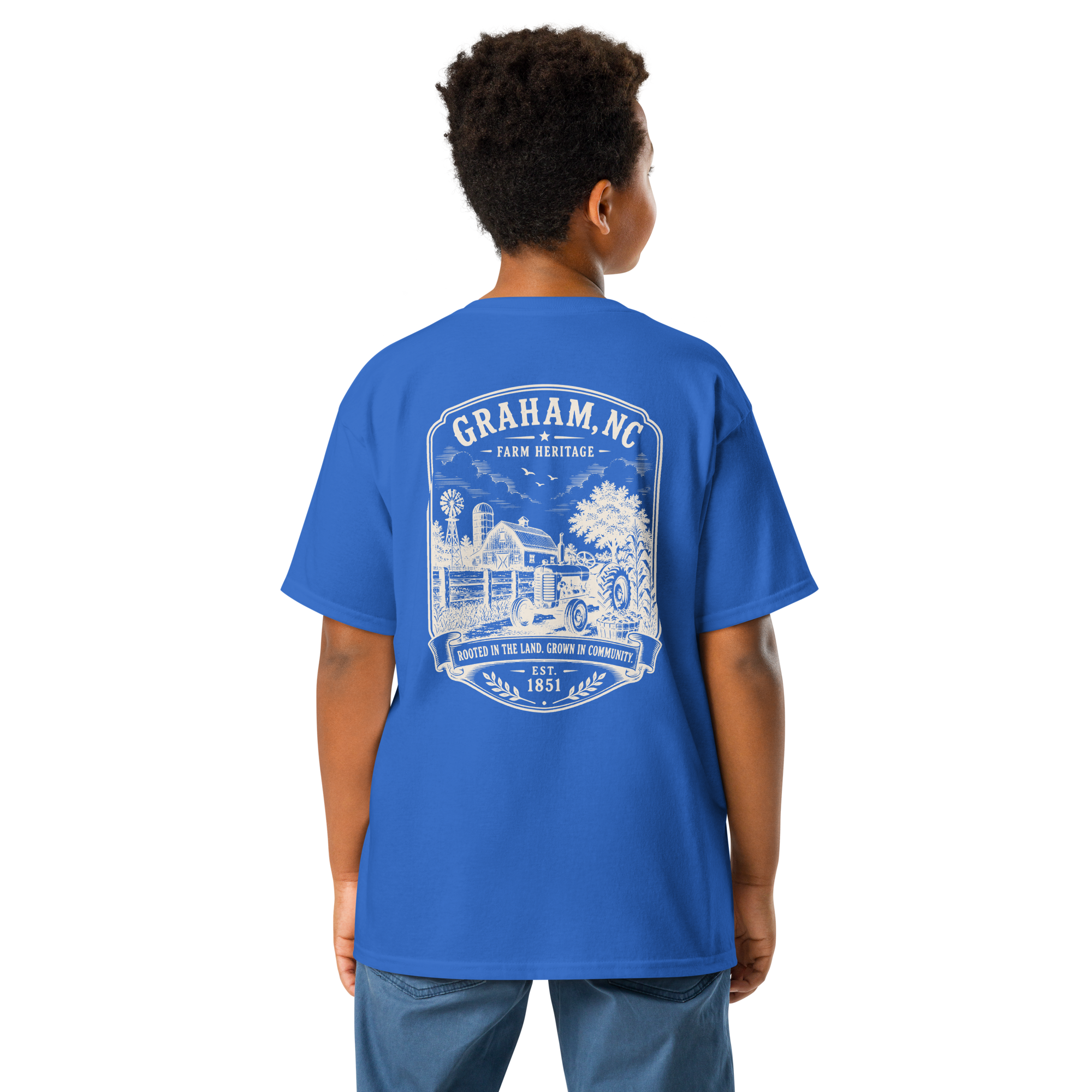 Graham, NC - Farm Heritage - Youth Classic Tee