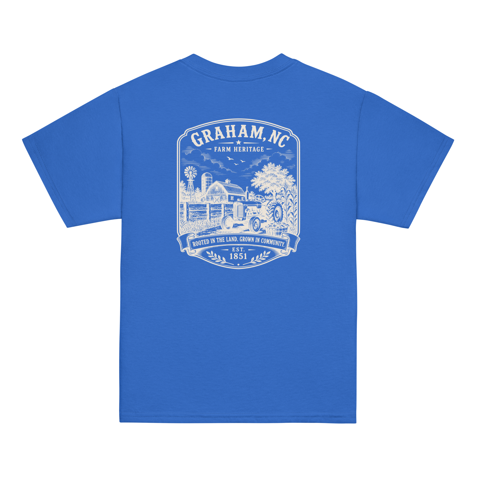 Graham, NC - Farm Heritage - Youth Classic Tee
