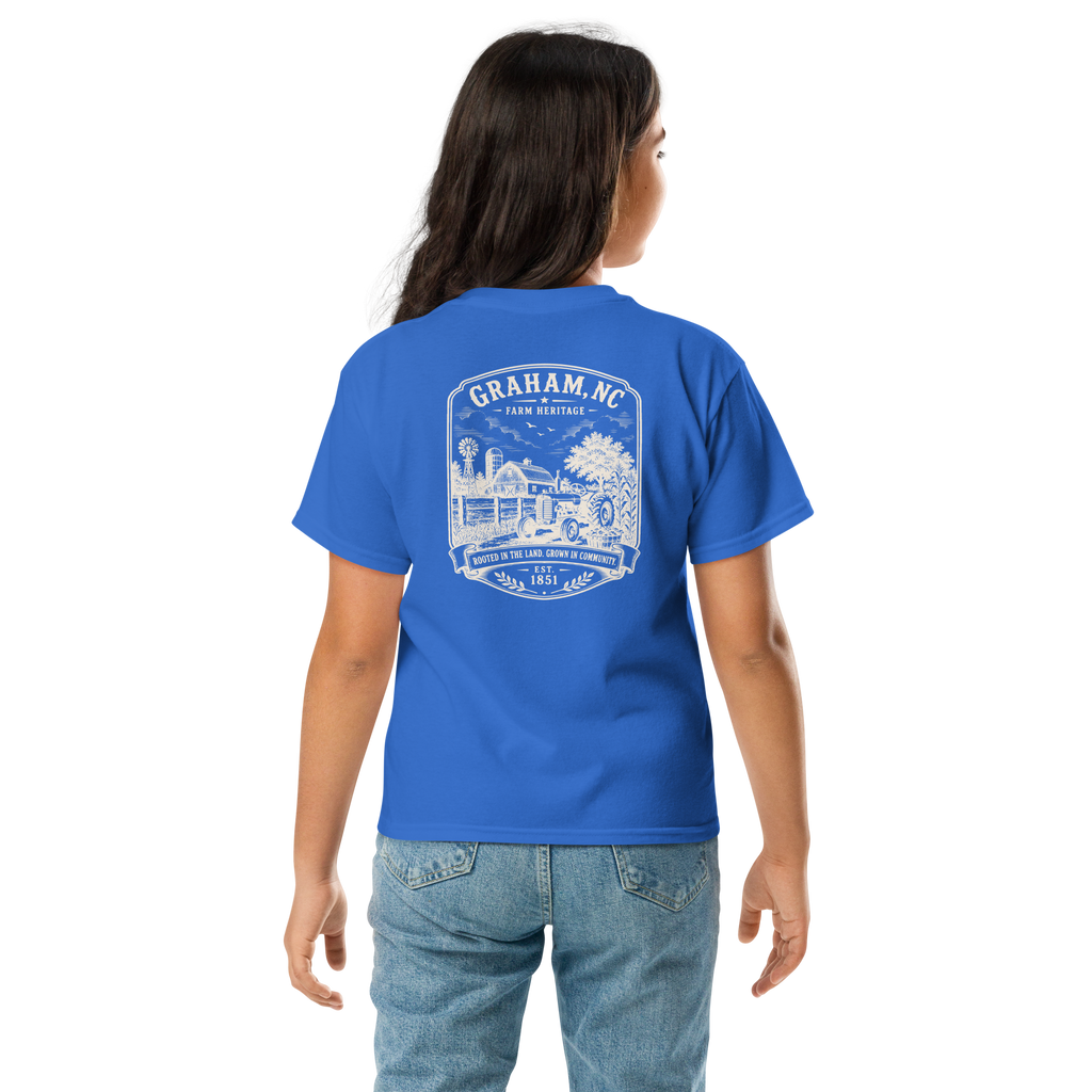 Graham, NC - Farm Heritage - Youth Classic Tee