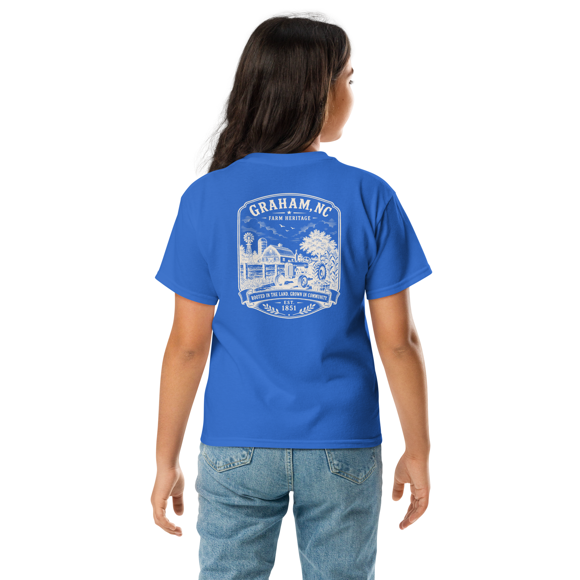 Graham, NC - Farm Heritage - Youth Classic Tee