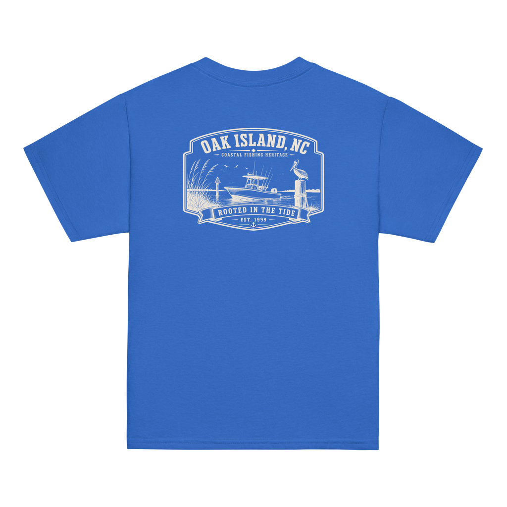 Oak Island, NC - Rooted In The Tide - Youth Classic Tee