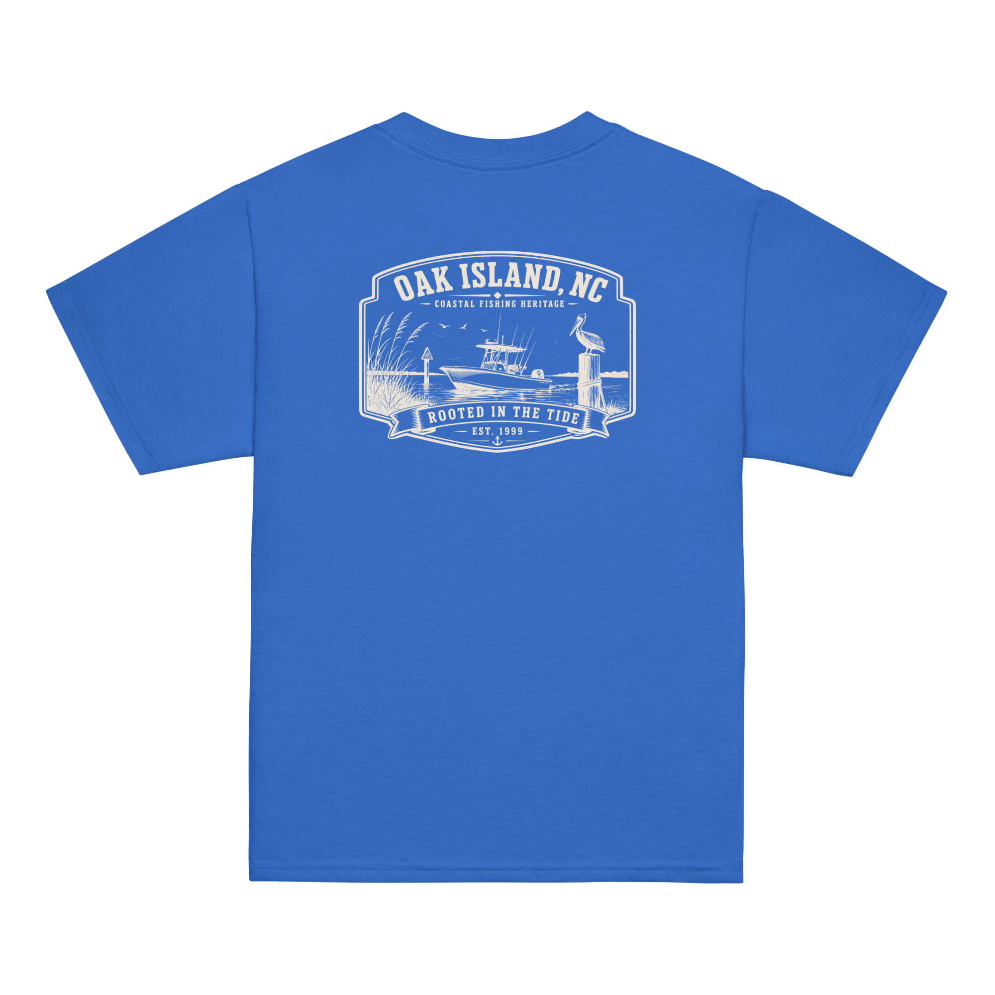 Oak Island, NC - Rooted In The Tide - Youth Classic Tee