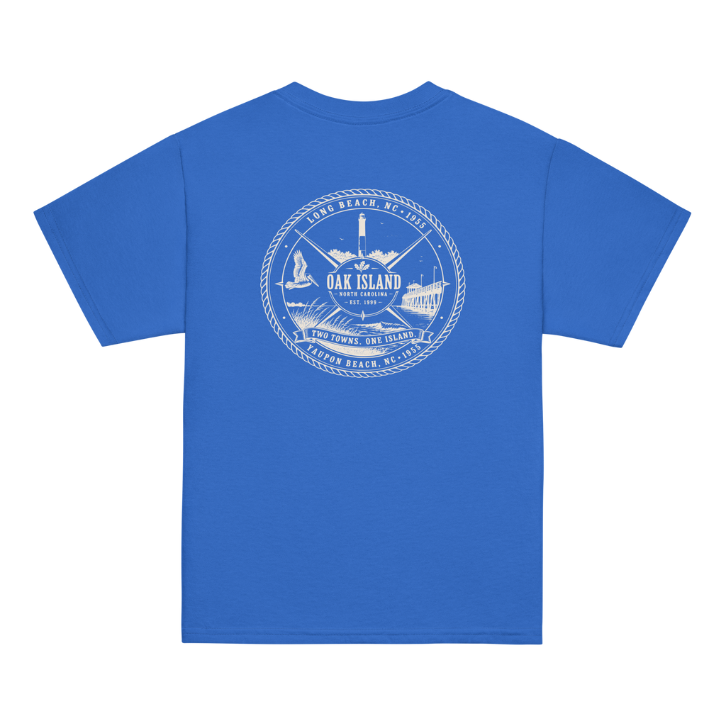 Oak Island, NC - Two Towns. One Island - Youth Classic Tee