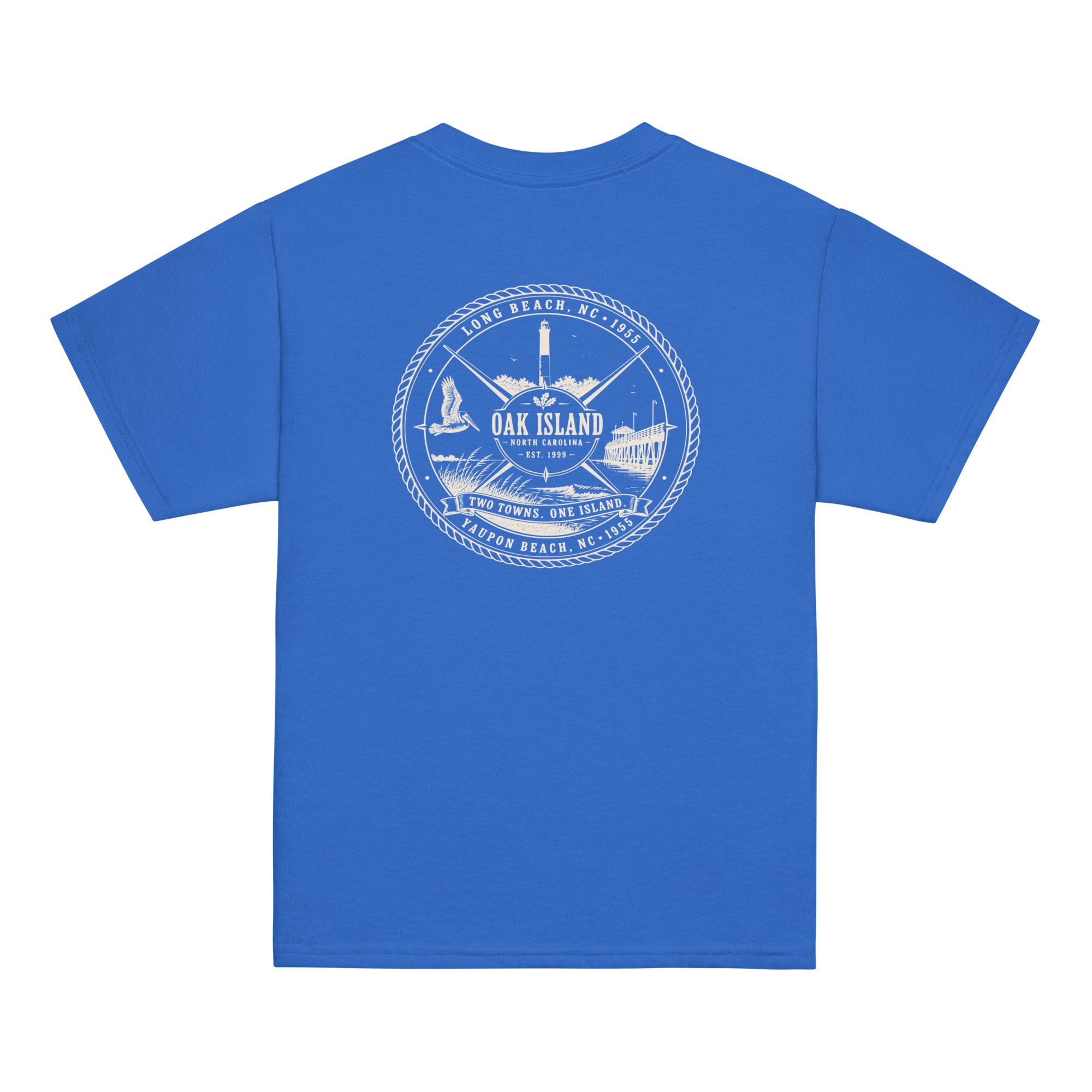 Oak Island, NC - Two Towns. One Island - Youth Classic Tee