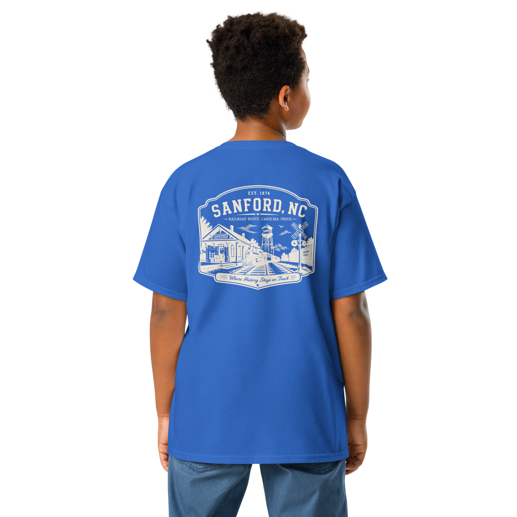 Sanford, NC - Railroad Roots - Youth Classic Tee
