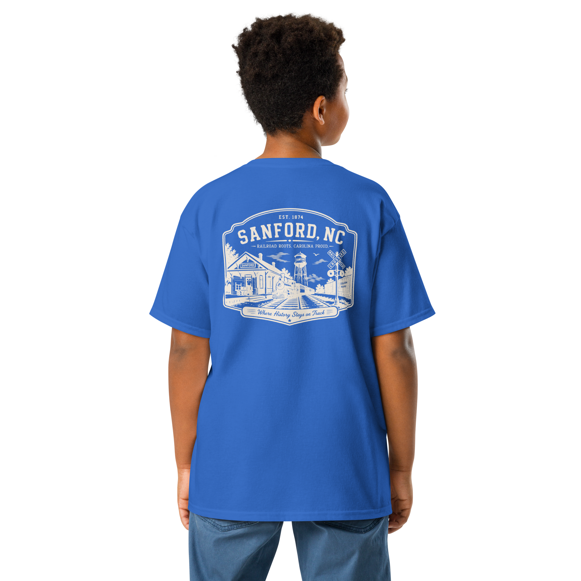Sanford, NC - Railroad Roots - Youth Classic Tee