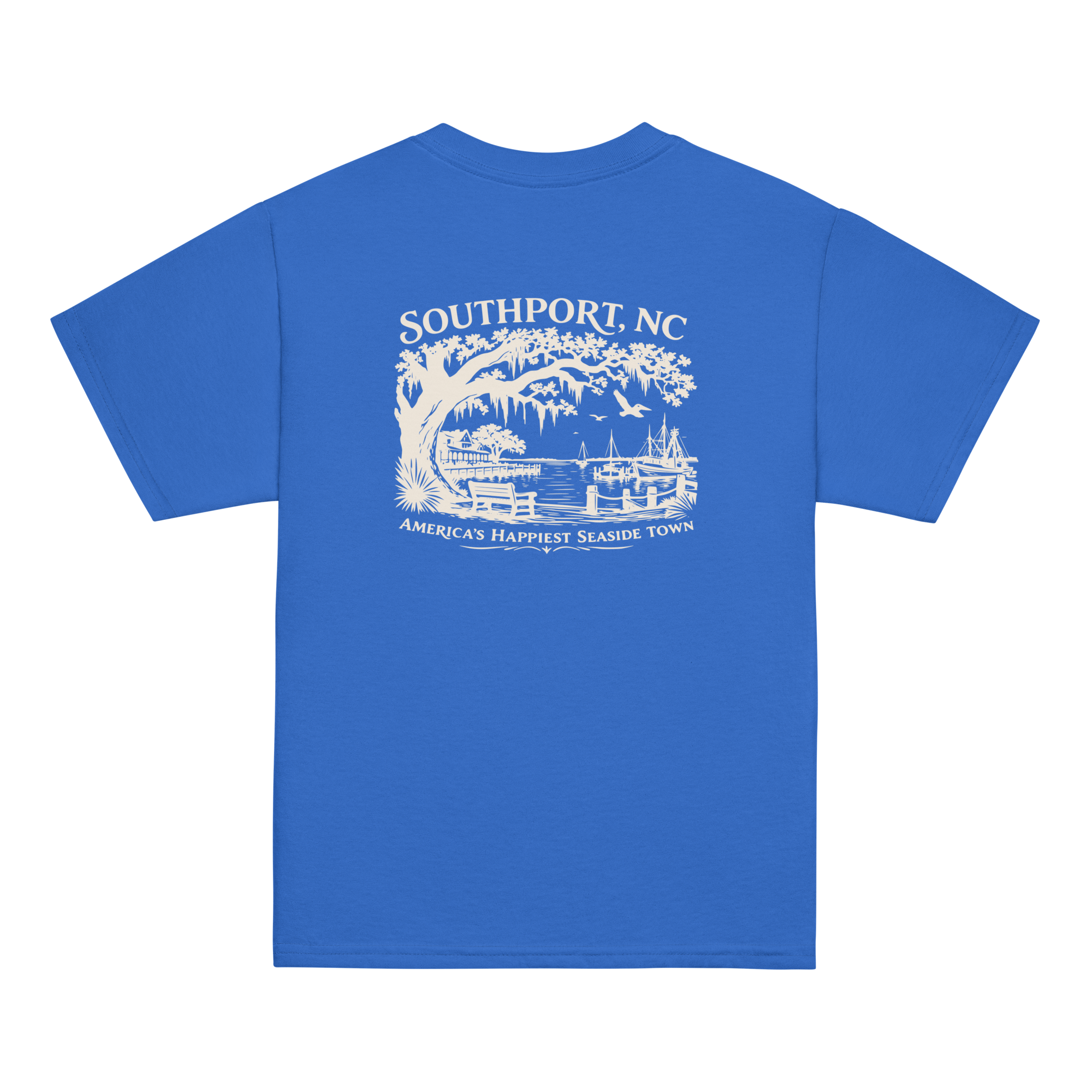 Southport, NC - Happy Seaside Town - Youth Classic Tee