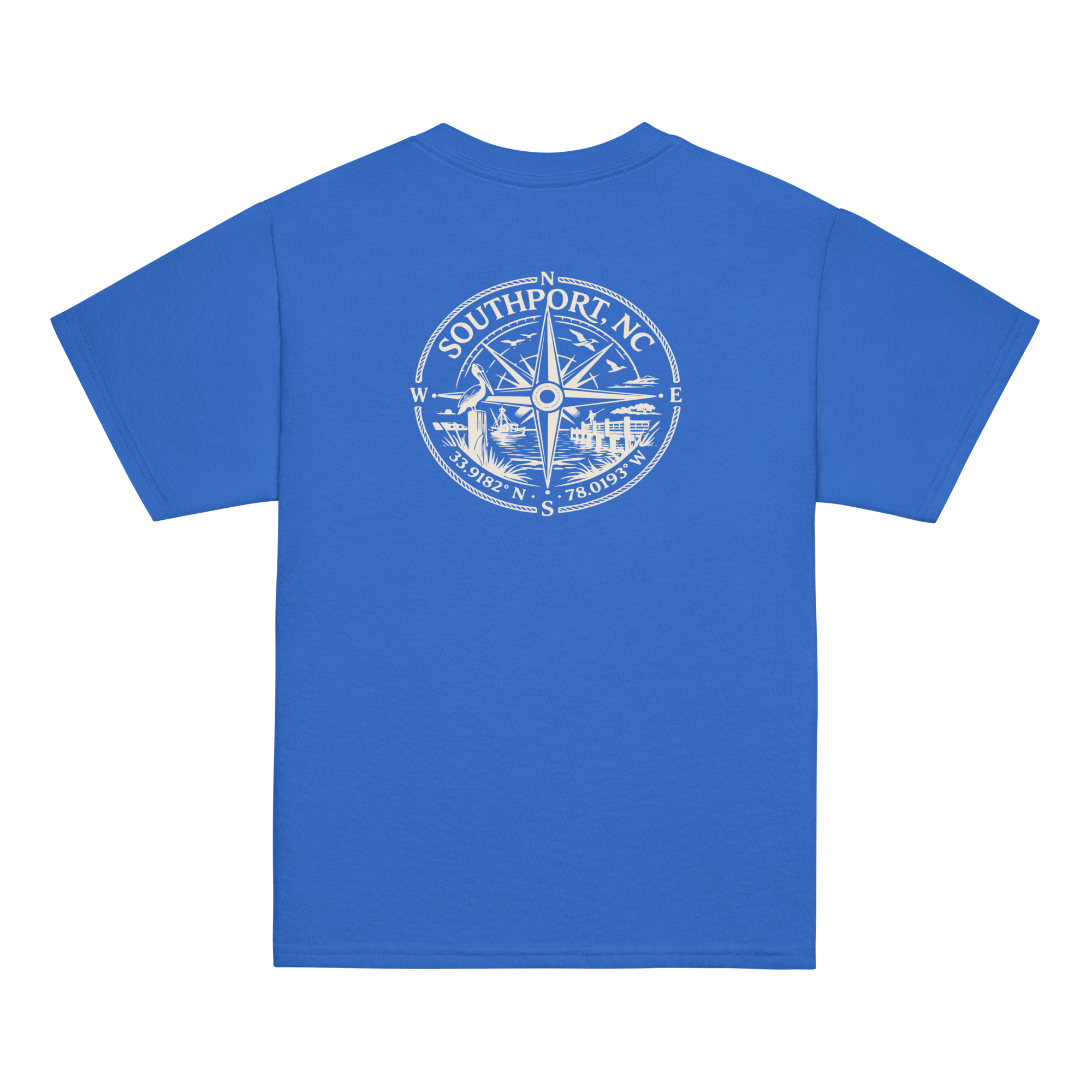 Southport, NC - Compass - Youth Classic Tee