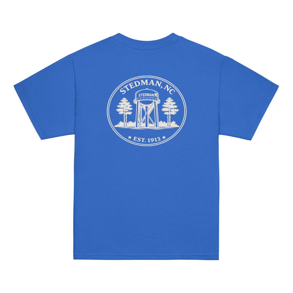 Stedman, NC - Water Tower Round Badge - Youth Classic Tee